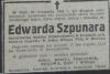 klepsydra Edward Szpunar l.53 zm. 10.11.1962